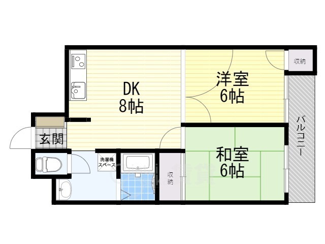 ヌーボー豊門の間取り