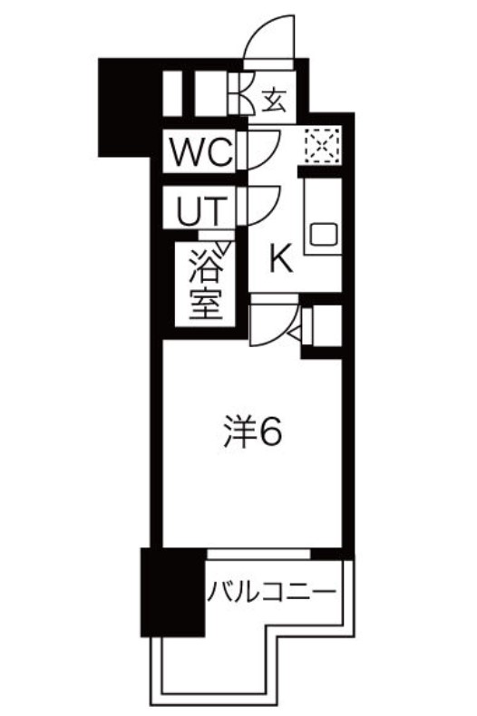 【メイクスWアート名駅南IIIの間取り】