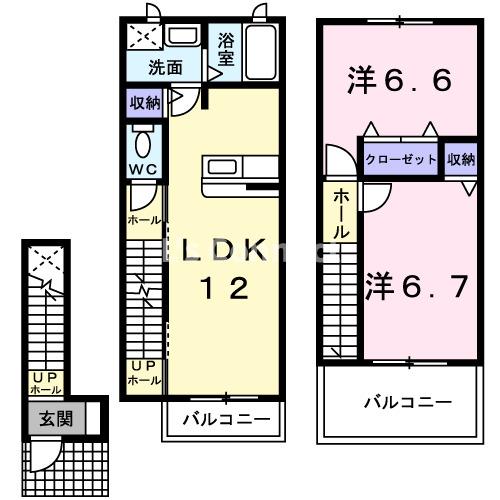 【グレイスコート２１　弐番館の間取り】