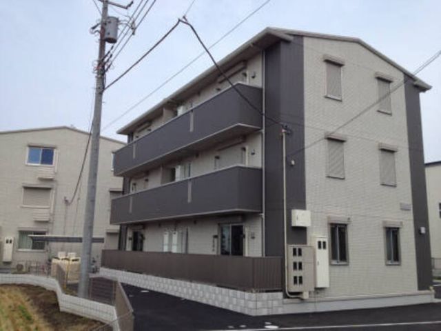 太田市八幡町のアパートの建物外観