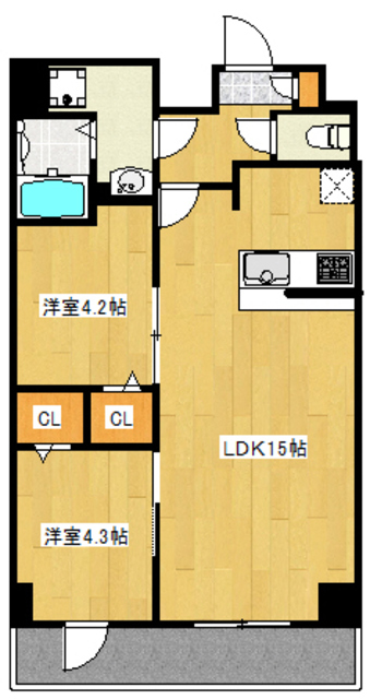 コンフォリア西尾久の間取り