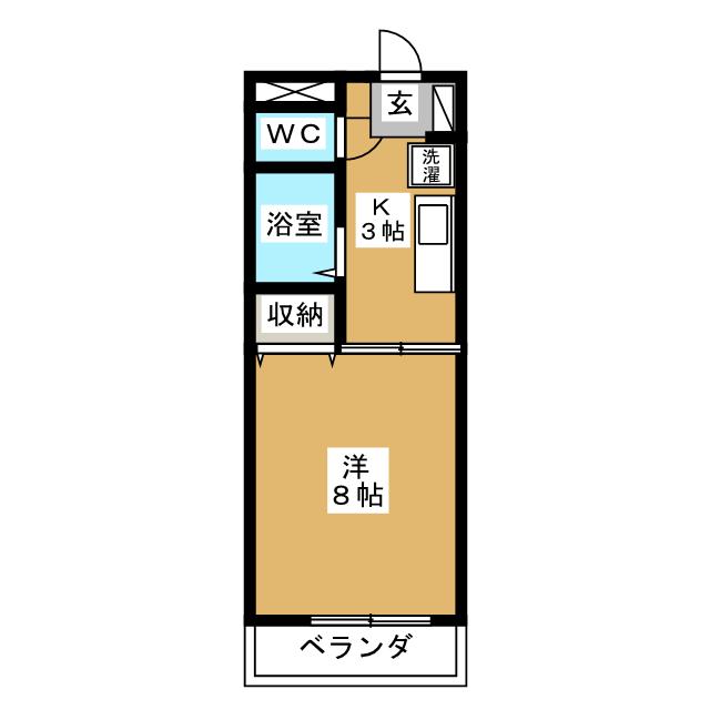 ビレッジトウホウの間取り