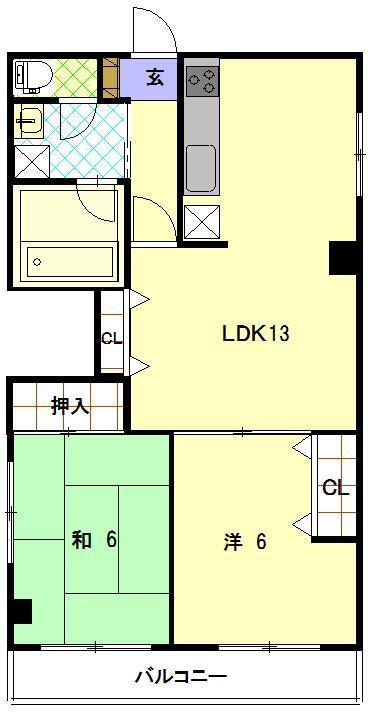 アメニティ愛宕の間取り