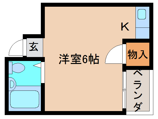 大和高田市片塩町のマンションの間取り