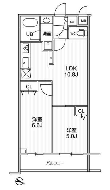 ＬＩＭＥ　ＲＥＳＩＤＥＮＣＥ　ＨＩＫＩＦＵＮＥの間取り