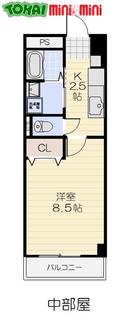 第六マンション一八の間取り