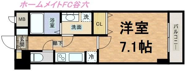 S-RESIDENCE Hommachi Marksの間取り