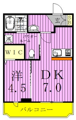 CRESCENT COURT　～クレセントコート～の間取り