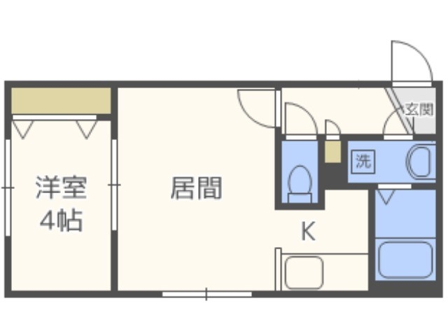 ラフィーネ学園前の間取り