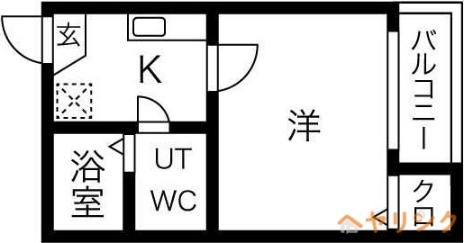 名古屋市守山区西島町のアパートの間取り