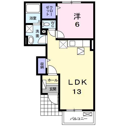 四日市市川尻町のアパートの間取り