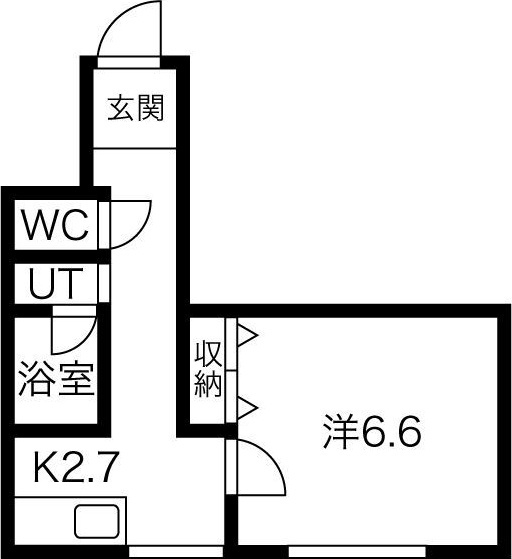 札幌市中央区南九条西のマンションの間取り