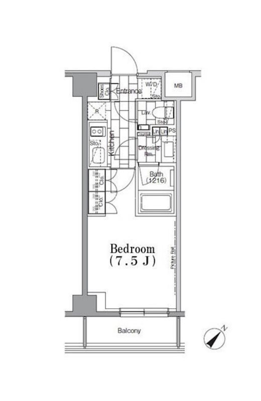 ONE ROOF FLAT TSUKISHIMAの間取り