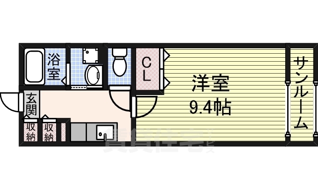 和泉市伯太町のアパートの間取り