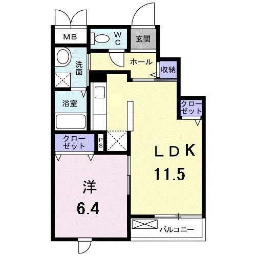 フィオーレ　パラッツオの間取り