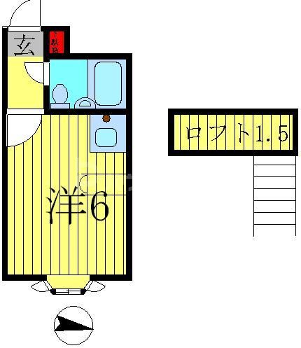 ベルピア北小金第８の間取り