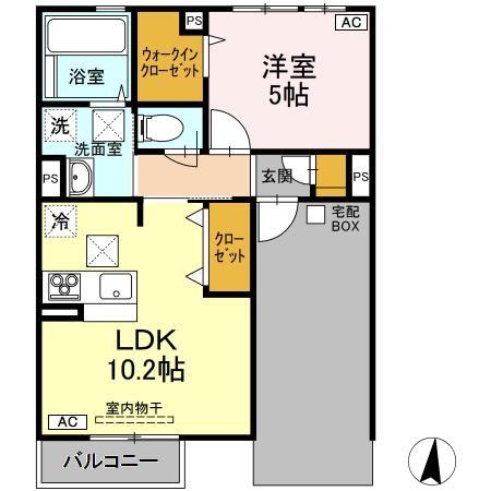 フォルトーナ伊倉の間取り