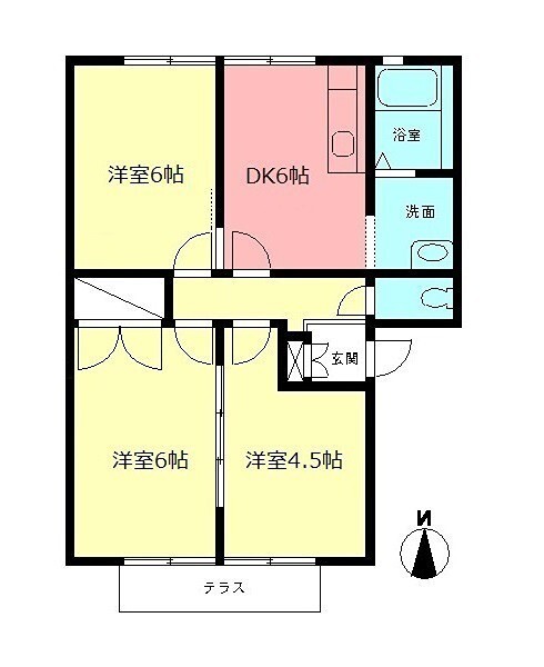 メゾンパークサイドの間取り