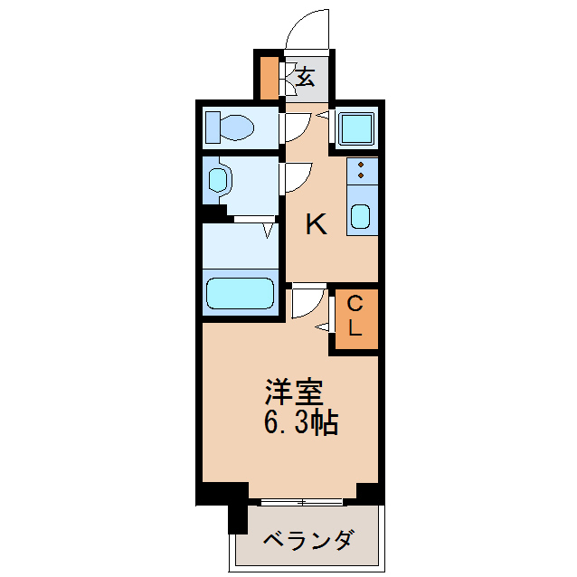 プレサンス丸の内城雅の間取り