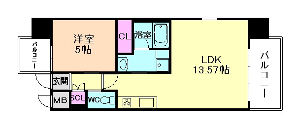 プレジオ御幣島ASIANの間取り