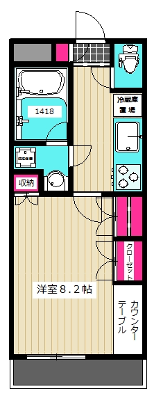 大田区羽田のマンションの間取り