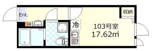 大田区羽田のアパートの間取り