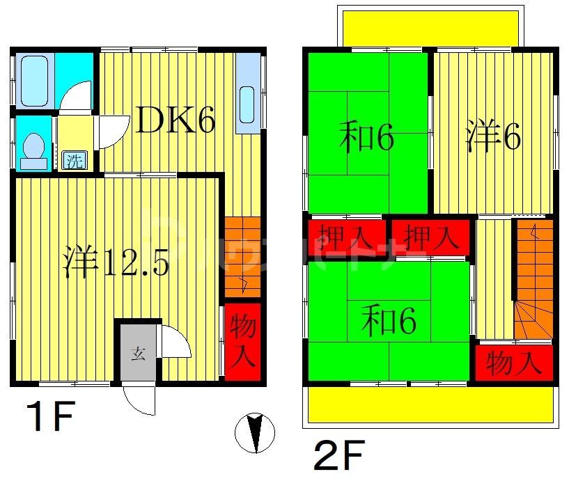 【神成邸貸家の間取り】