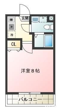 立川市砂川町のマンションの間取り