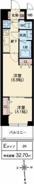 スプランディッド堀江の間取り