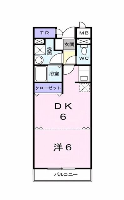 泉南市信達牧野のアパートの間取り