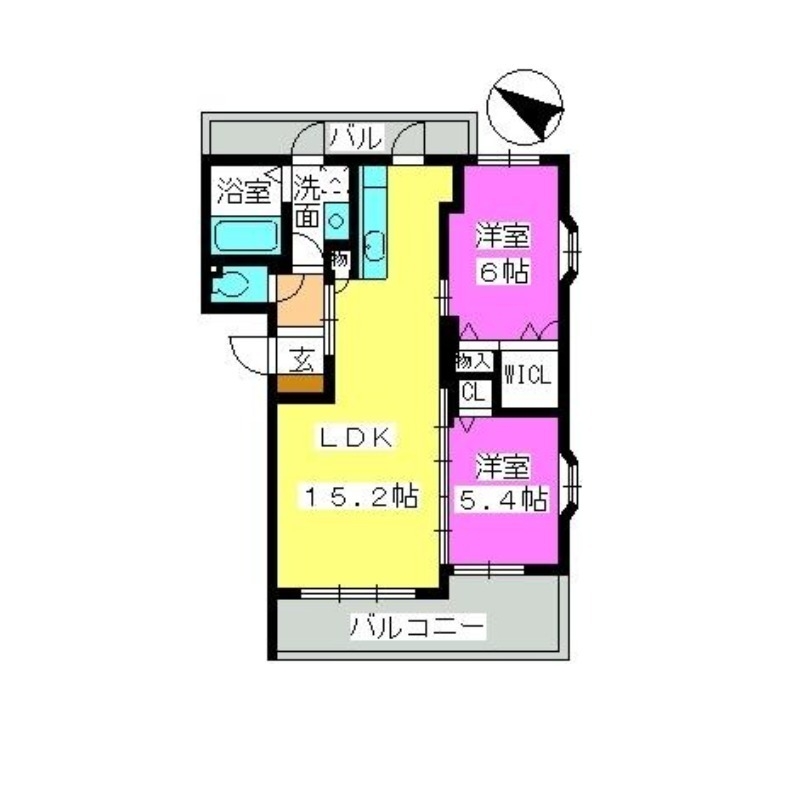 大野城市筒井のマンションの間取り