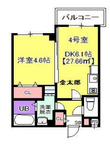 葛飾区堀切のマンションの間取り