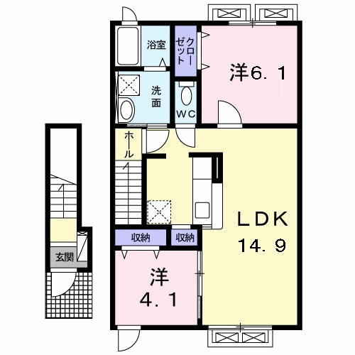 サン　ブライトの間取り