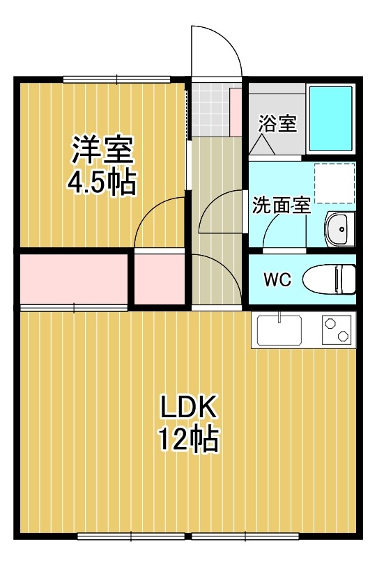 シティハイム中田の間取り