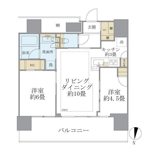 シティタワーズ板橋大山サウスタワーの間取り