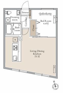 LiveFlat千駄木の間取り