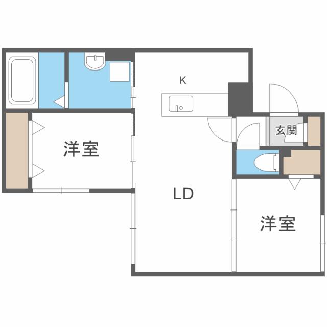 ラピスブラオN27の間取り