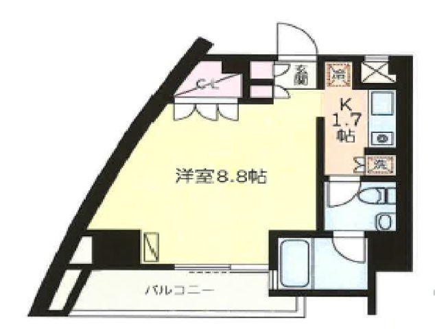 豊島区千早のマンションの間取り