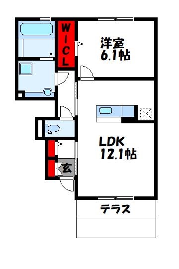 サンステージみのりA棟の間取り