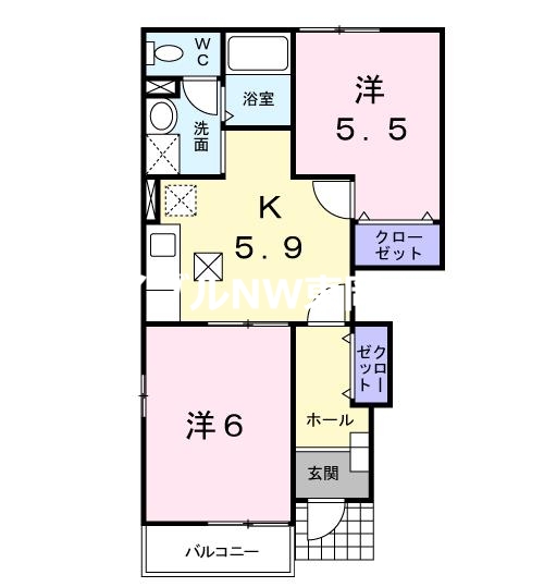 グリーンベルＢ棟の間取り