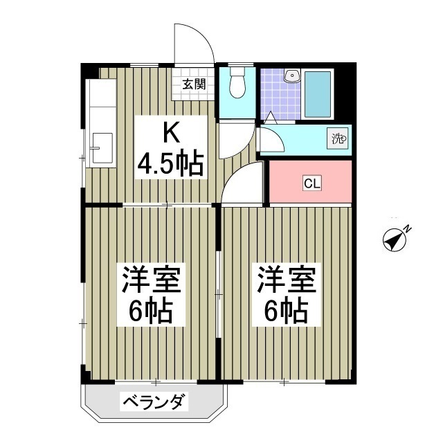 グリーンマンション渡辺の間取り