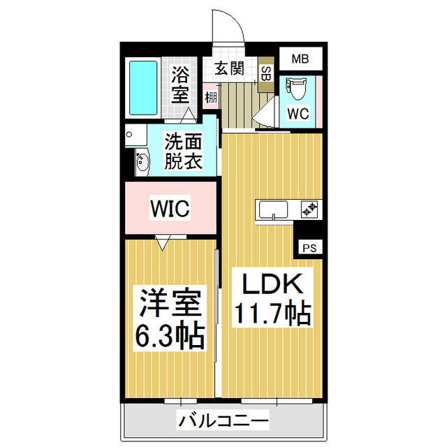 コンフォーティアブレイン樹の間取り