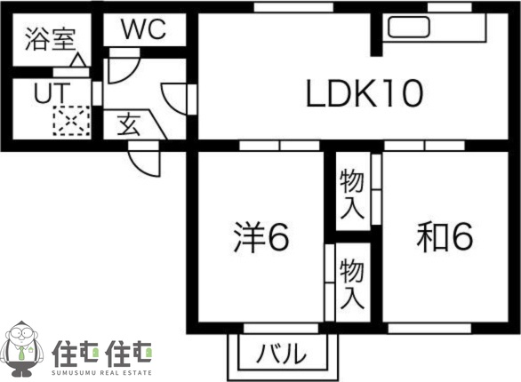 シャルダンハイツD棟の間取り