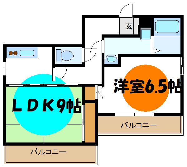 江戸川区松島のマンションの間取り