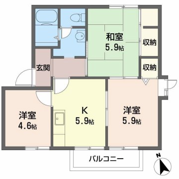 ディアス五反田Aの間取り