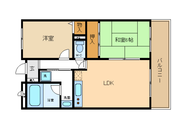 ライオンズマンション泉南樽井第２の間取り