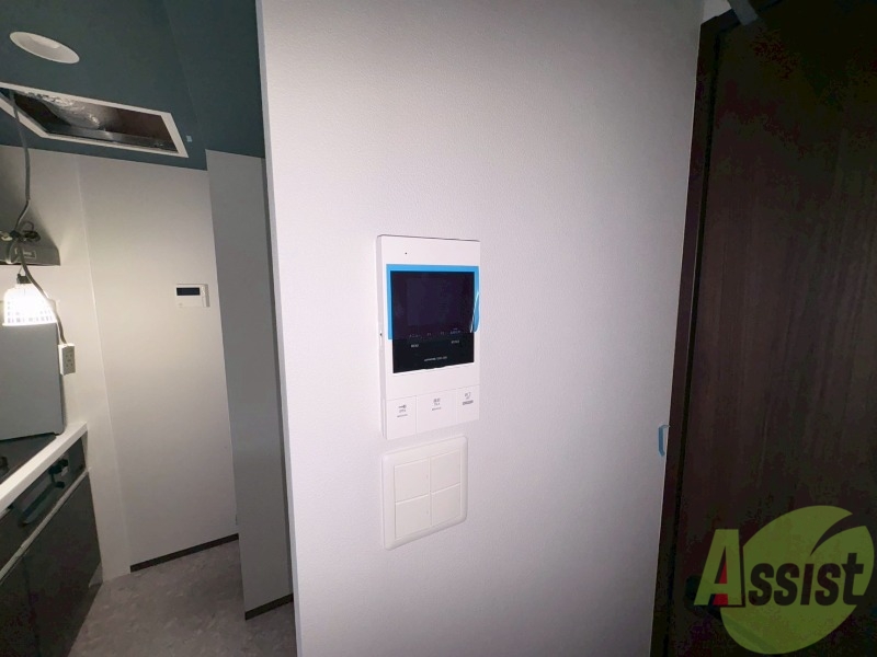 セキュリティ　ＴＶモニター付インターホンです。来客者の顔が見えるので安心！