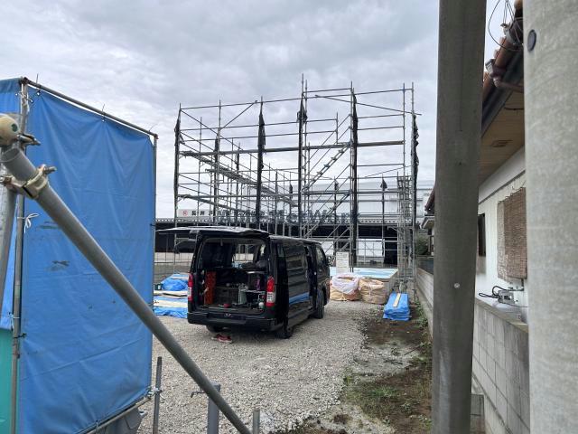 建物外観　建築中