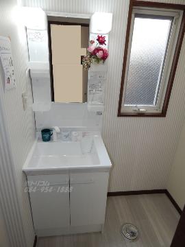 洗面設備　洗髪洗面化粧台