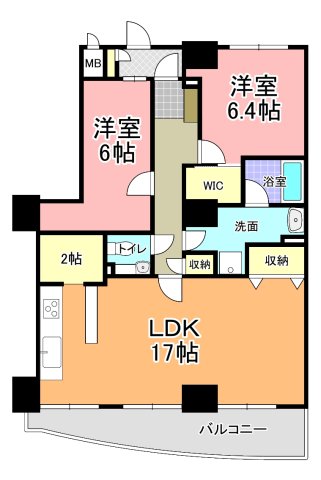 三の丸グランキャッスルタワーの間取り